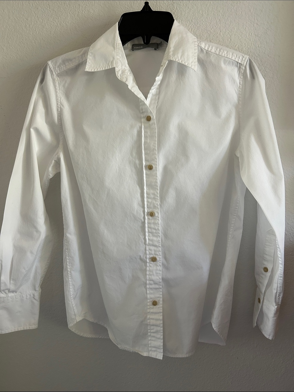 Vince Button Down Cotton Shirt Small